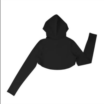 black sports hoodie